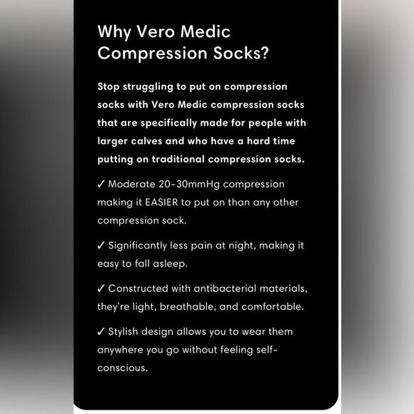 Vero compression socks size 3XL New - Picture 3 of 9